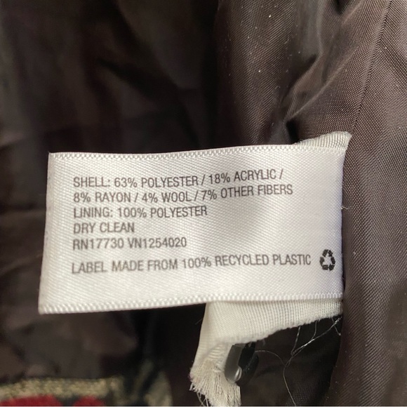 * Beautiful Southwestern Style Mossimo Coat With Hood Size L - Picture 11 of 11